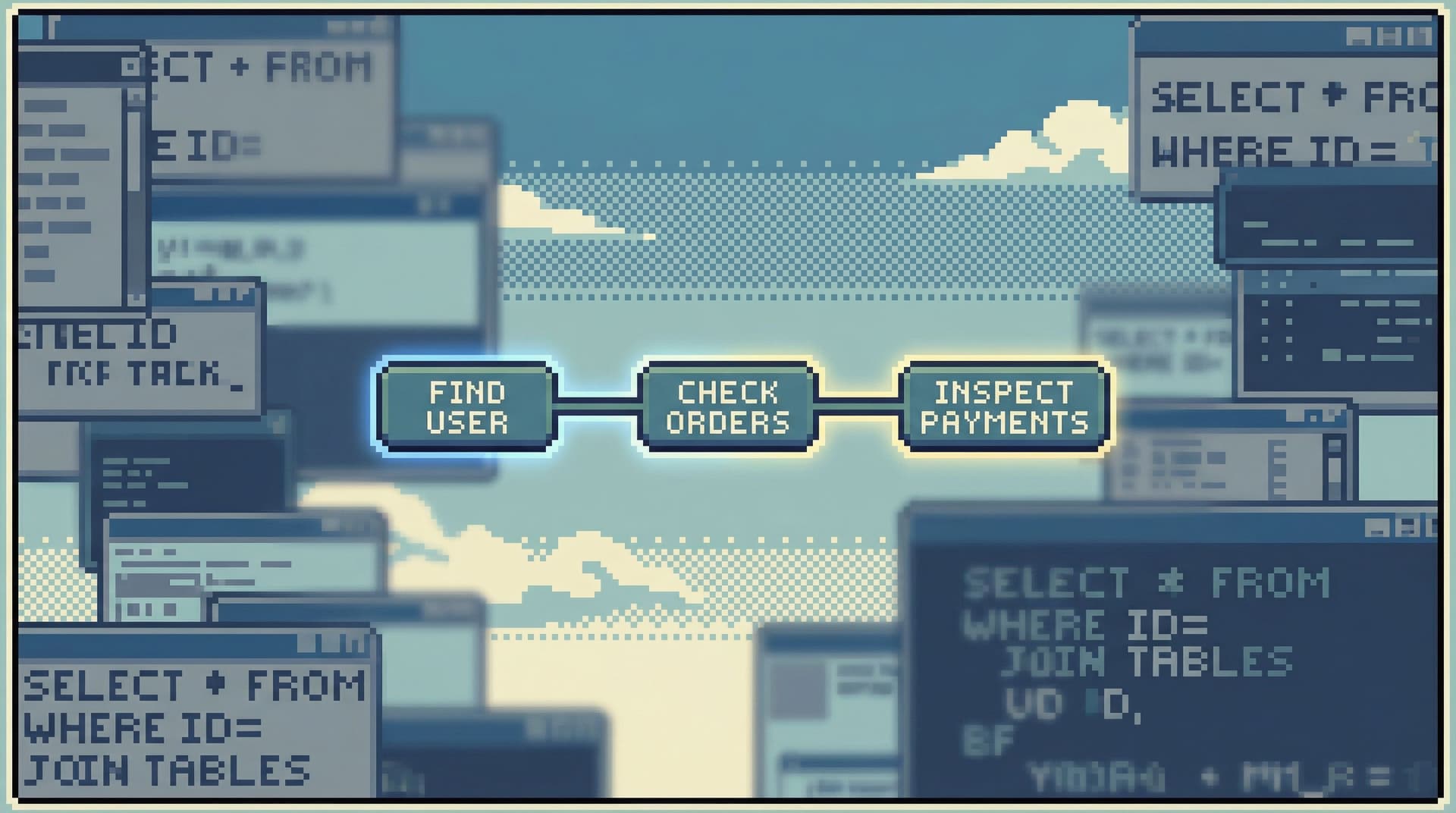 Database Work Without Bookmarks: Using Opinionated Trails Instead of Saved Queries