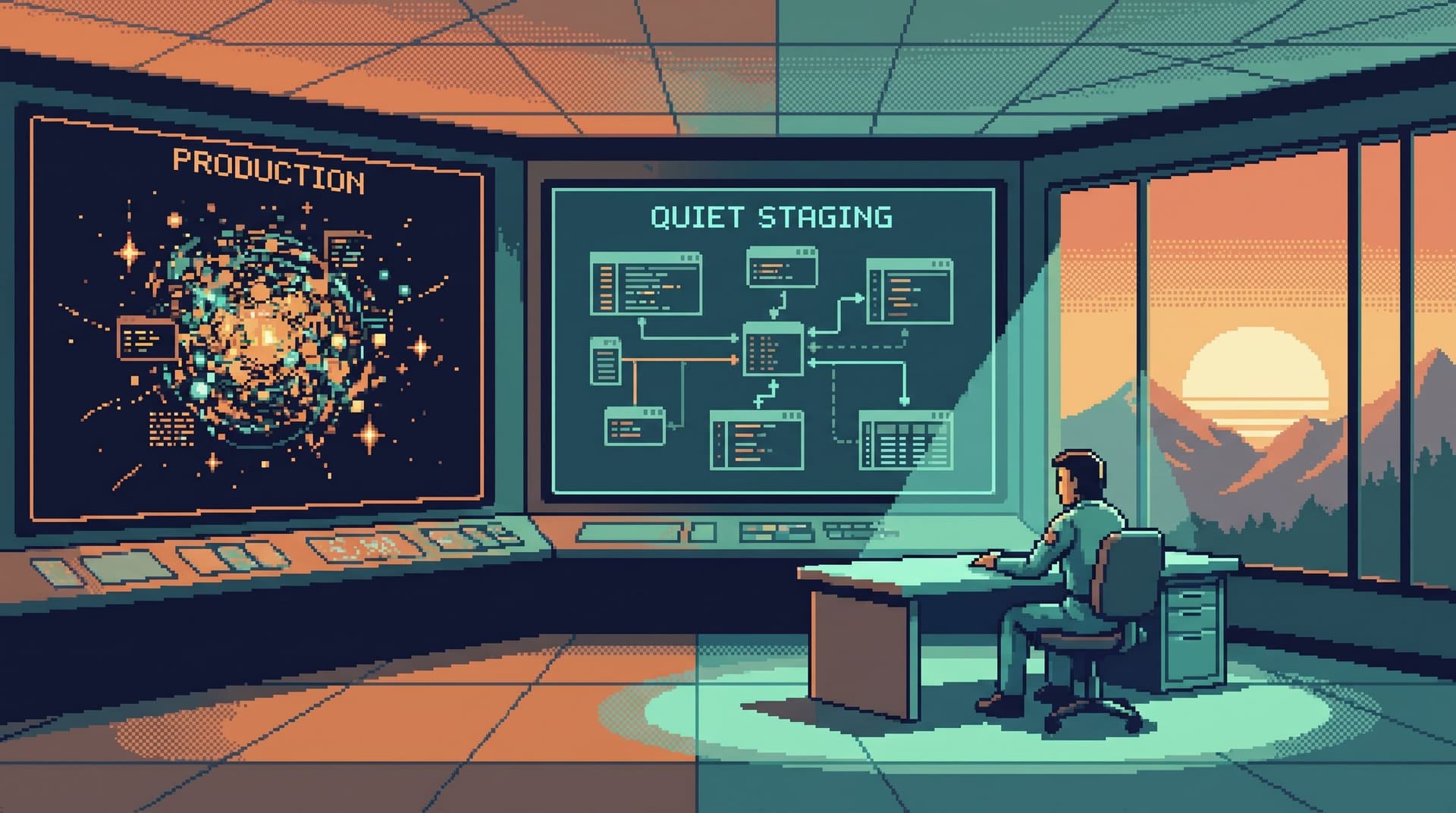 The Quiet Staging Environment: Safe Production-Like Reads Without the Noise