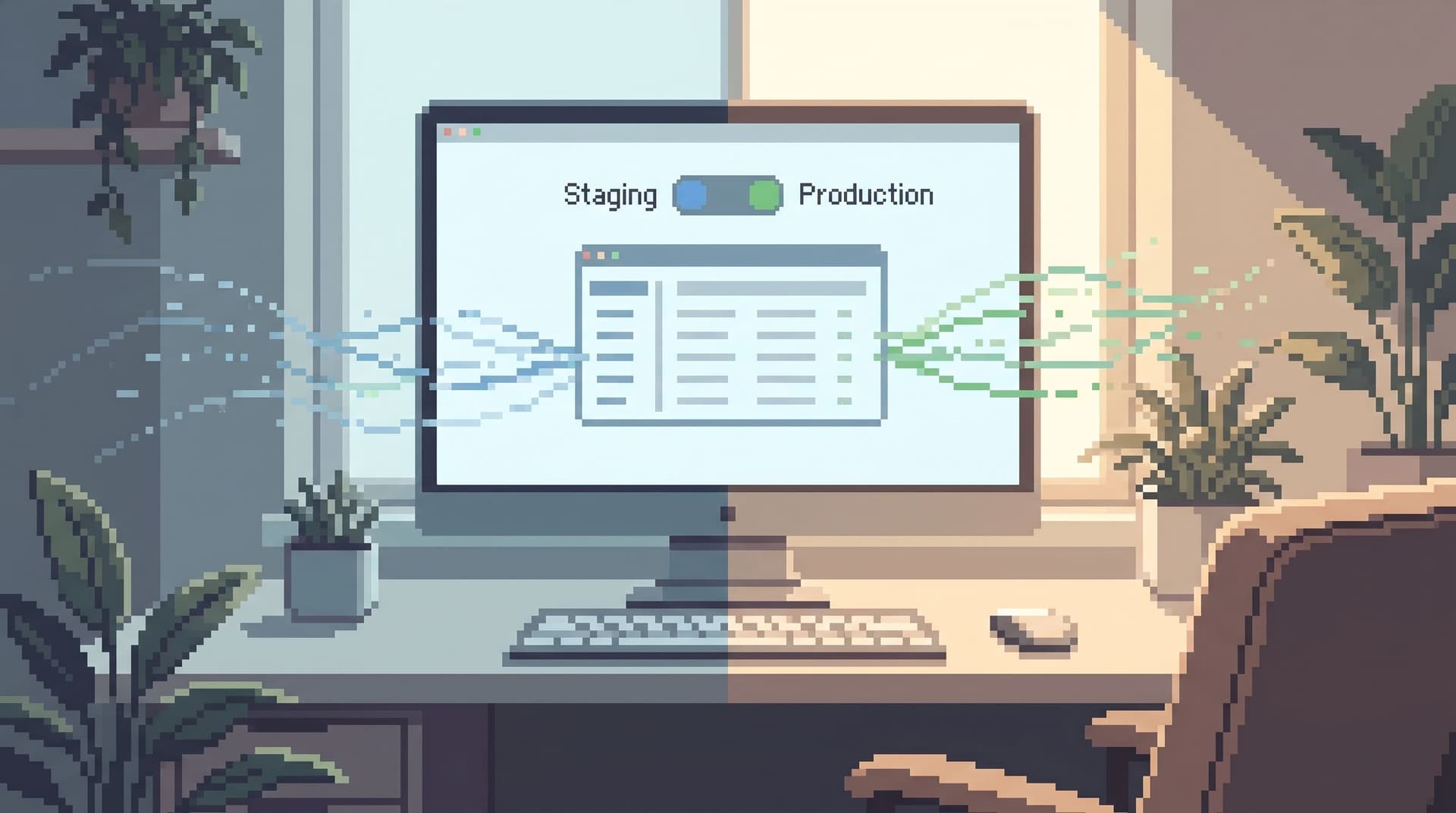 The Focused Staging Flow: Using One Opinionated Browser for Both Test and Prod Reads