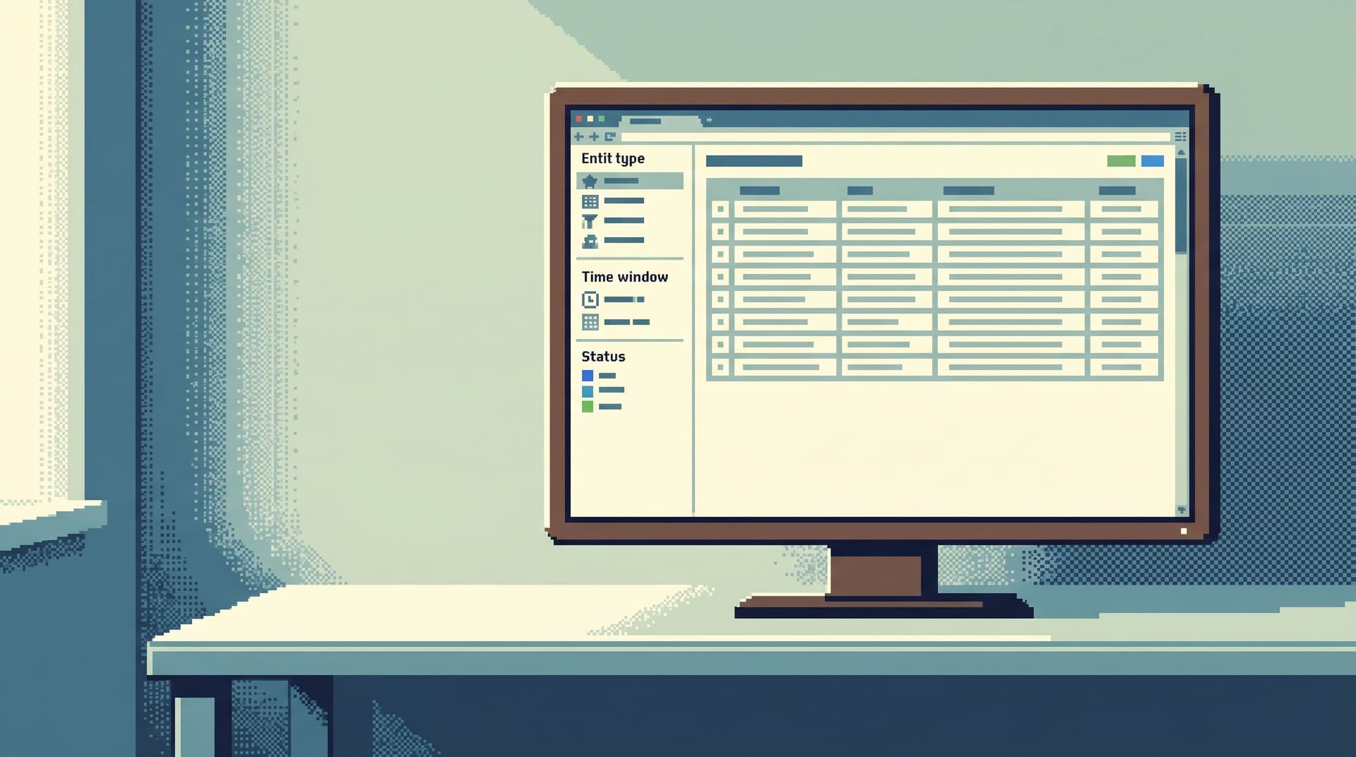 Opinionated Filters, Not Free-Form Search: Calmer Patterns for Narrowing Production Data